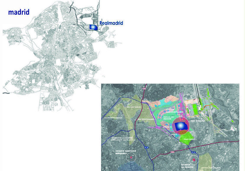 A map of the city and an image of it